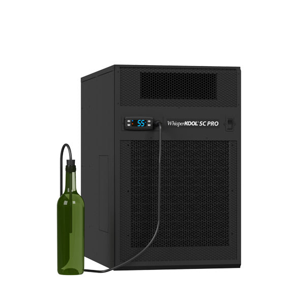 WhisperKOOL SC PRO cooling unit, black grille front panel with digital 55 display