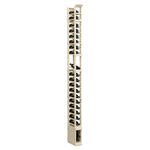 1-column display rack with narrow frame, front view of multi-tier holders