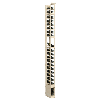 1-column display rack with narrow frame, front view of multi-tier holders