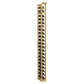 Freestanding single-column wine bottle rack in light wood with open shelves and bottle holders