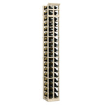 2-column magnum wine rack, narrow tall wooden frame with two bottle storage columns