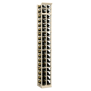 2-column magnum wine rack, narrow tall wooden frame with two bottle storage columns
