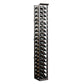 Tall 6ft 2-column wine storage rack with dark wood frame and multiple bottle rows