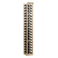 6-ft two-column wine bottle rack, medium wood frame with bottle slots