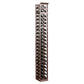 7 ft 2-column wine bottle rack, espresso-brown finish, vertical bottle rows