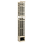 3-column wine bottle display rack, front-facing open frame with bottle storage in three rows