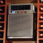 Built-in wine cooling unit installed in a wood wine cellar cavity