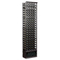 Dark gray 5-column wine bottle rack, 8-ft tall, bottle rack with sturdy base.