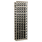 6-column wine bottle rack with light wood frame and grid for standing wine bottles
