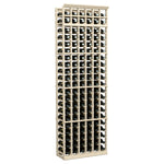 6-column 7ft wine rack with light wood lattice and rows of bottle compartments