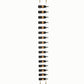 16-bottle wall wine rack with floating-style horizontal bottle slots and metal end posts