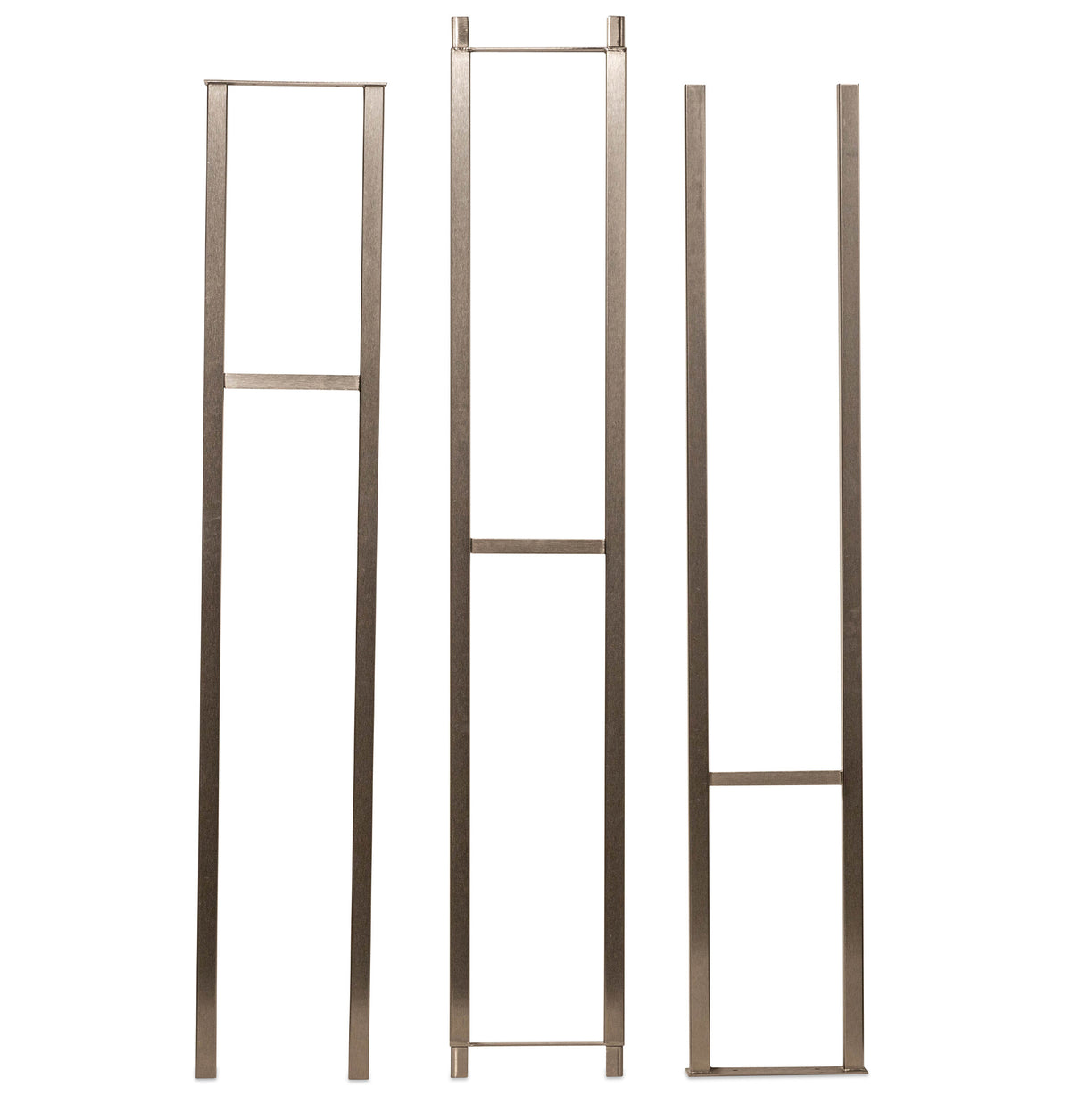 Golden bronze floating wall picture frames set, tall slim frames with bar inserts