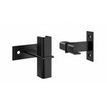 Wall-mounted floating frame extension bracket, matte black finish with two mounting screws
