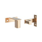 2-inch floating frame standoff bracket, golden bronze finish, wall plates and standoff bar