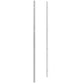 Two metal wall frame backer bars with mounting holes, light silver-gray finish