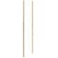 Two metal wall frame backer bars with mounting holes, brushed gold finish