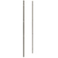 Two metal wall frame backer bars with mounting holes, gunmetal gray finish
