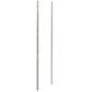 Two metal wall frame backer bars with mounting holes, bright silver finish