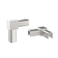 Gunmetal floating frame elbow wall bracket with two short open U mounts