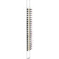 Gunmetal single-sided floating wine rack with bottle holders on a vertical rail