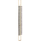 Golden bronze single-sided floating wine rack with bottle holders on a vertical rail