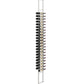 Wall-mounted double-sided floating wine rack with bottle holders and silver frame