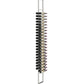 Wall-mounted double-sided floating wine rack with bottle holders and silver frame