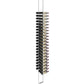 Double-sided floating wine rack frame with bottle holders, gold finish