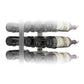 Double-sided floating wine rack kit with bottle holders and three rows of wine bottles