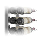 Wall floating wine rack kit with bottle necks extending, three-level single-sided design