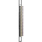 Wall-mounted floating wine rack kit with dark metal frame and bottle pegs