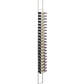 Wall-mounted floating wine rack kit with metal frame and bottle pegs