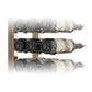 Wall-mounted wine rack kit with silver metal frame and dark holders, single-sided