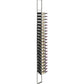Wall-mounted single-sided wine rack kit with silver frame and bottle cradles
