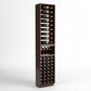 Tall 4-column wine rack with bottle shelves, wine cubby rows, and cork bottle openings