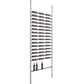 Cool gray wine bottle post shelf rack with front slots and lower bottle shelf