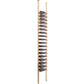 Golden bronze low-profile wine bottle post rack with stacked bottle holders