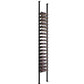Black low-profile wine bottle post kit with multiple bottle holder rows