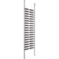 Low-profile post wine bottle rack kit with cool gray posts and bottle holders
