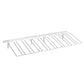 Wall-mounted wine bottle rack for 9 bottles, light metal slatted panel with side brackets