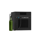 Black WhisperKOOL SC PRO through-wall cooling unit with display and tubing port