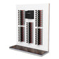 Through-wall wine cellar cooling system with controller and wine bottle rack panels