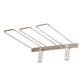 Stainless-style wall-mounted glass rack with five arched arms