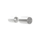 Wine bottle display pin, milled aluminum finish with circular wall mount