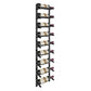 Vino Pins Flex wine bottle rack with black rails and bottle pin pegs