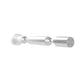 White metal bottle pin set with round mounting plates and two curved bottle holders
