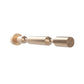 Golden bronze metal bottle pin set with round mounting plates and two supports