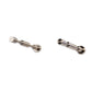 Golden bronze metal bottle pin set with two curved bottle supports and wall plates