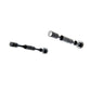 Matte black metal bottle pin set with two pairs of curved bottle supports