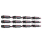 Wine bottle rack grid with 12 dark bottles and black metal pins, 4x3 layout